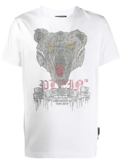 Philipp Plein Platinum Cut Teddy Bear T-shirt In White