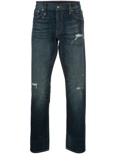 R13 Rhys Distressed Jeans In Blue