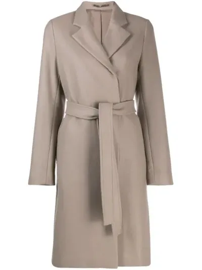 Filippa K Eden Belted Coat In Neutrals