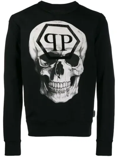 Philipp Plein Statement Sweatshirt In Black