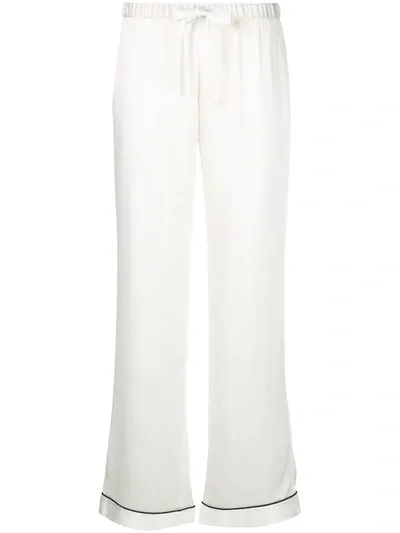 Morgan Lane Chantal Pyjama Bottoms In White