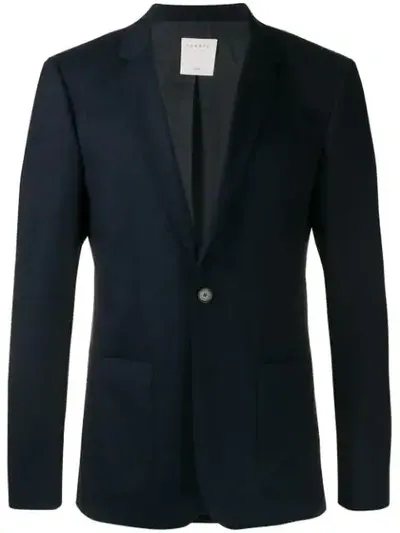 Sandro Single-breasted Blazer In Blue