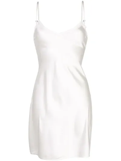 Morgan Lane Sienna Slip Dress In White