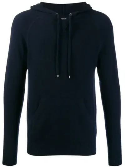 Ron Dorff Cashmere Hoodie In Blue