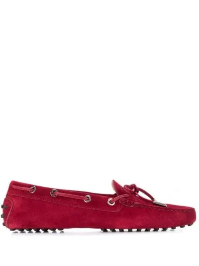 Tod's Gommino Loafers In Red