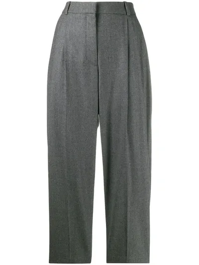 Stella Mccartney Cropped Tailored Trousers In Grey