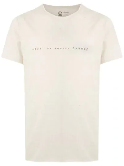 Osklen Agent Print Hemp T-shirt In White