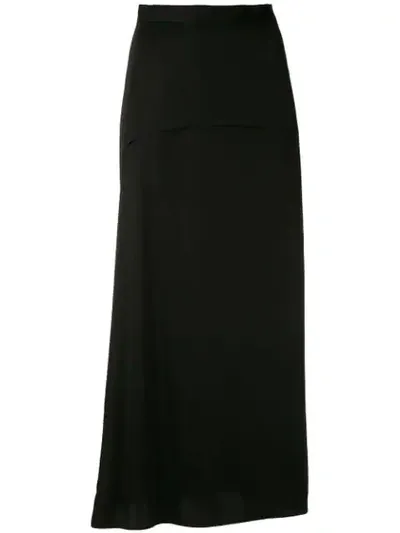 Reinaldo Lourenço Layered Waistband A-line Skirt In Black