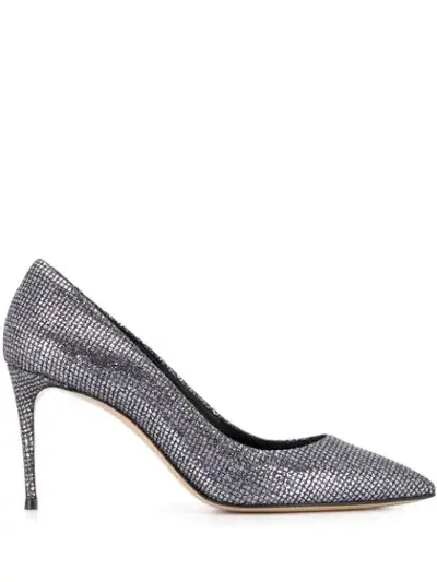 Casadei Blade Fata Pumps In Silver