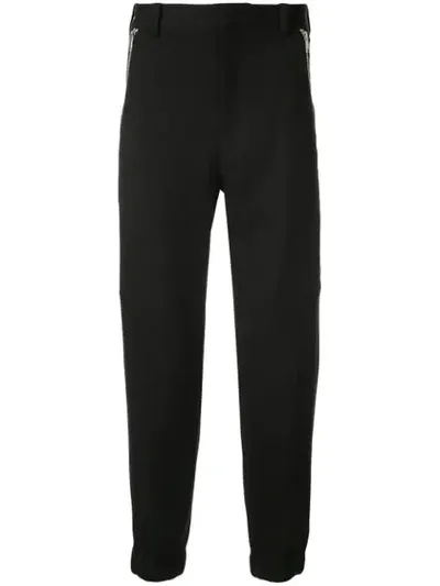 System Panelled Track Pants In Black