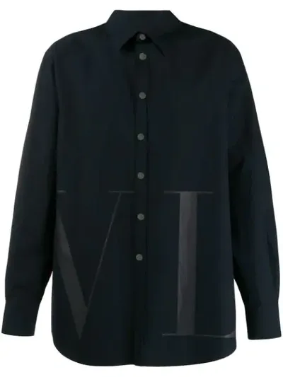 Valentino Vltn Logo Shirt In Blue