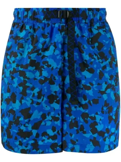 Nike Printed Swim Shorts In Blue