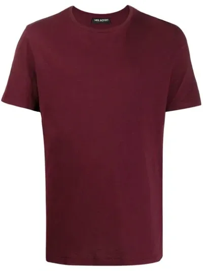 Neil Barrett Round Neck T-shirt In Red