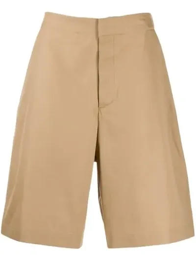 Oamc Concealed Front Shorts In Neutrals