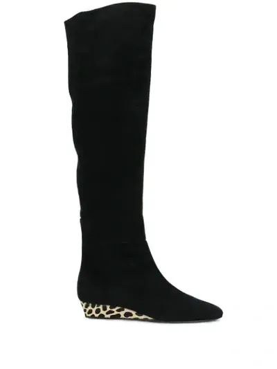 Giuseppe Zanotti Animal Heel Boots In Black