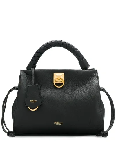 Mulberry Small Iris Heavy Grain In Black