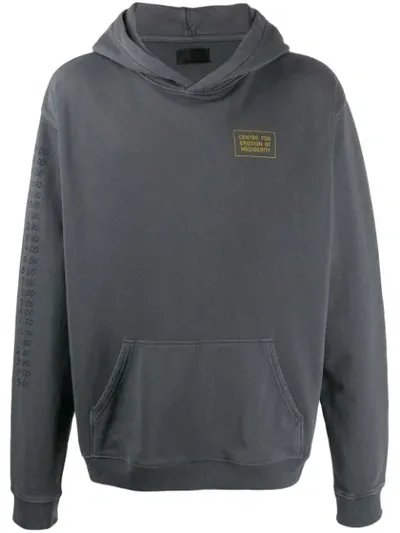 Rta Logo Print Hoodie In Grey