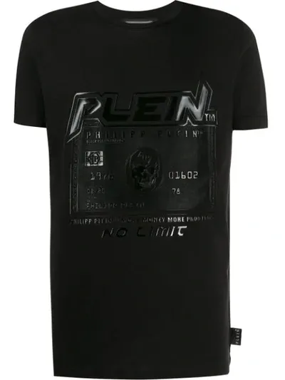 Philipp Plein Credit Card T-shirt In Black