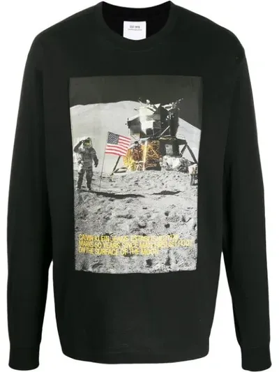 Calvin Klein Jeans Est.1978 1978 Man On The Moon Sweatshirt In Black