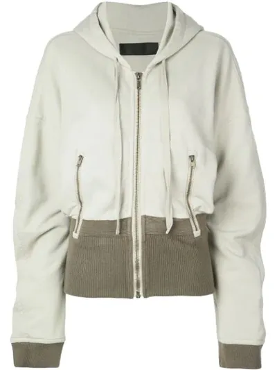 Haider Ackermann Contrast Detail Hoodie In Neutrals