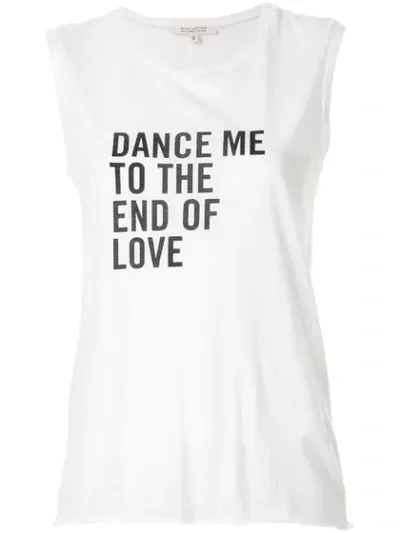 Nili Lotan Dance Print Tank Top In White