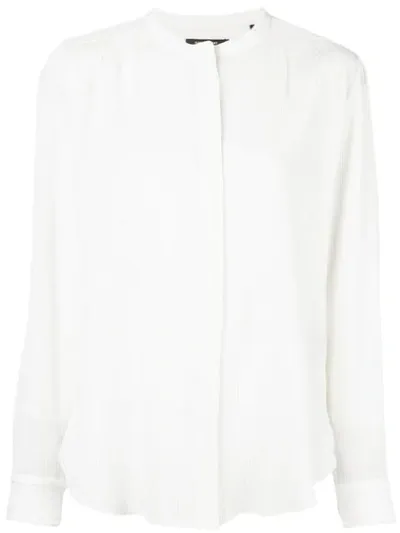 Isabel Marant Classic Long-sleeve Blouse In White