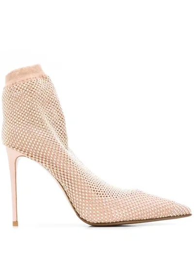 Le Silla Embellished Sock Pumps In Pink