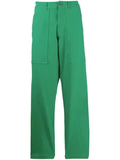 Comme Des Garçons Shirt Workwear Trousers In Green