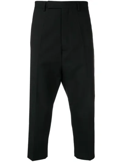 Rick Owens Klassische Cropped-hose In Black