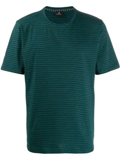 Ps By Paul Smith Striped Pattern T-shirt In Blue