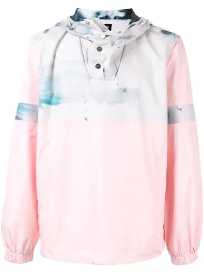 Fengchen Wang Watercolour Print Windbreaker In Pink