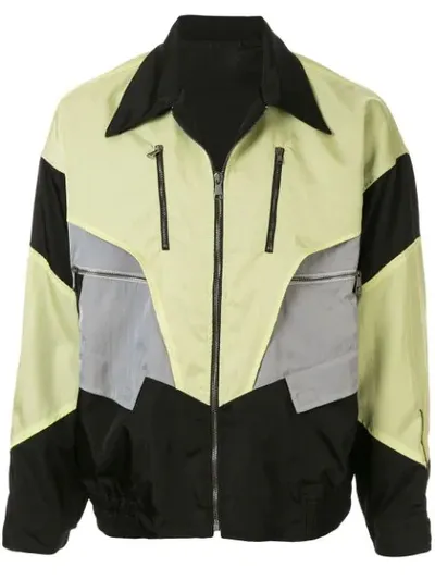 Qasimi Monument Bomber Jacket In Yellow