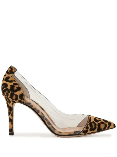 Gianvito Rossi Pumps Mit Leoparden-print In Brown