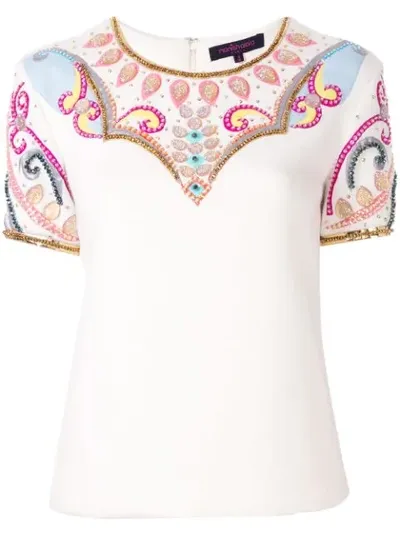 Manish Arora Stud-embellished T-shirt In White