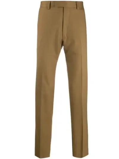 Sandro Straight Leg Chinos In Brown