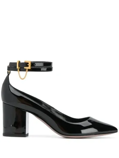 Valentino Garavani Mary Jane Ringstud Patent Pumps In Black