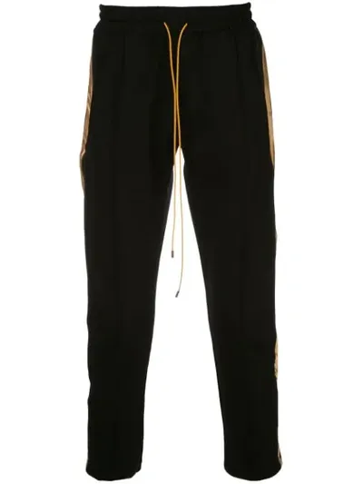 Rhude Tuxedo Track Pants In Black