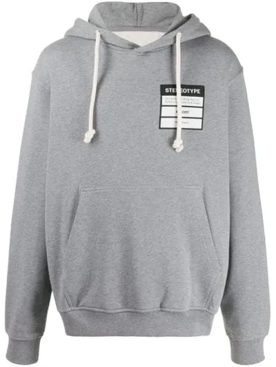 Maison Margiela Stereotype Hoodie In Grey