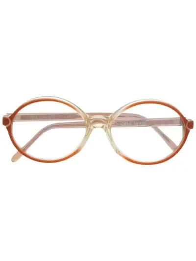 Pre-owned Saint Laurent 1990s Round Glasses In Neutrals