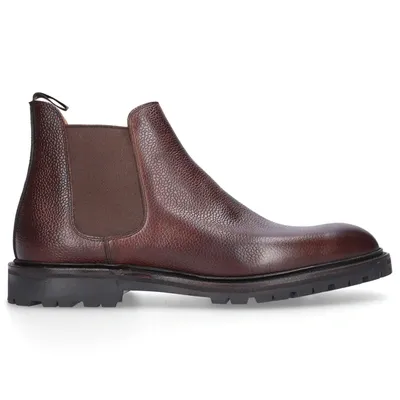 Crockett & Jones Chelsea Boots Chelsea 11 Scotchgrain Leather In Brown