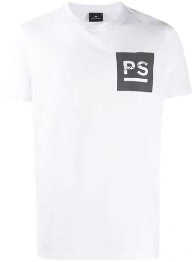 Ps By Paul Smith Logo Print T-shirt In White