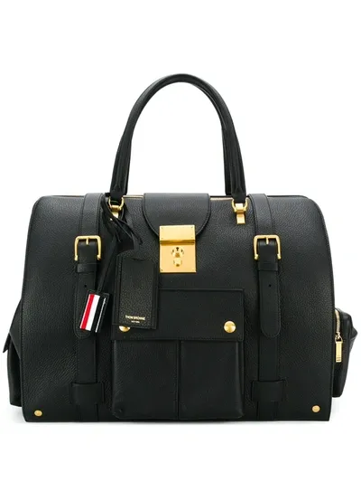 Thom Browne Exclusive Deerskin Mr. Thom Backpack In Black