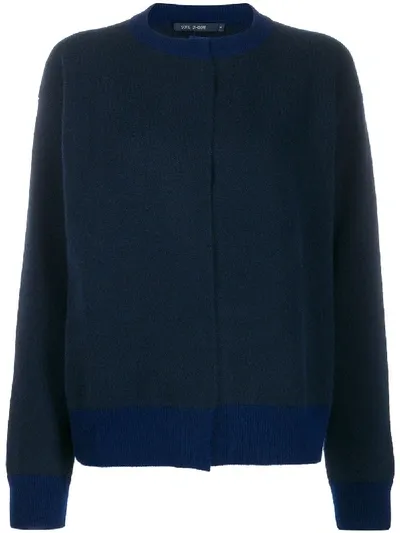 Sofie D'hoore Myrelle Colour Combo Knit Cardigan In Blue