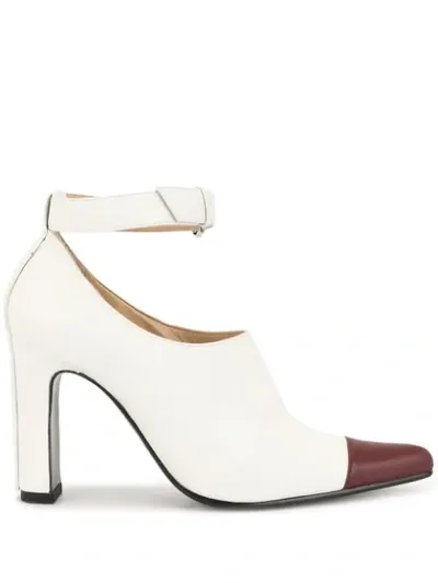 Ports 1961 Contrast Toe Cap Boots In White