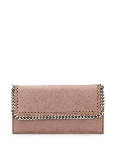 Stella Mccartney Falabella Continental Wallet In Brown