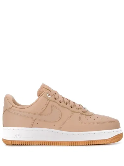 Nike Air Force 1'07 Prm Platform Trainers In Camel/ Tan