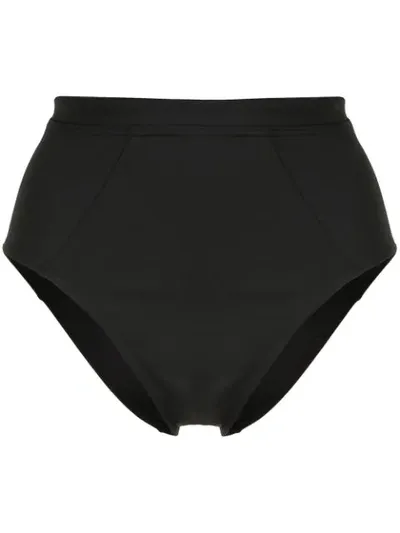 Suboo Chi Chi High Waisted Bikini Bottom In Black