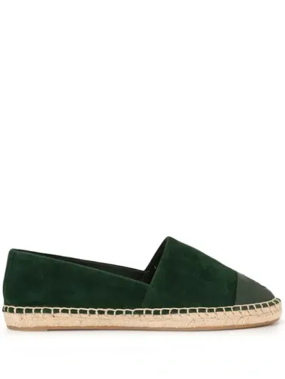 Tory Burch Espadrilles Mit Logo In Green