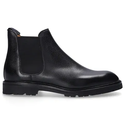 Crockett & Jones Chelsea Boots Chelsea11 Scotchgrain Leather In Black