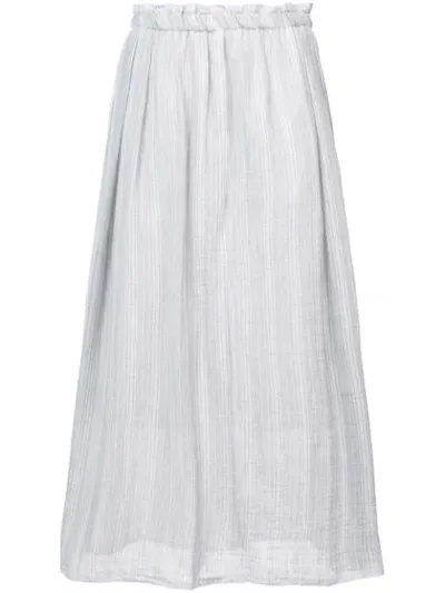 Lemlem Striped A-line Skirt In Grey